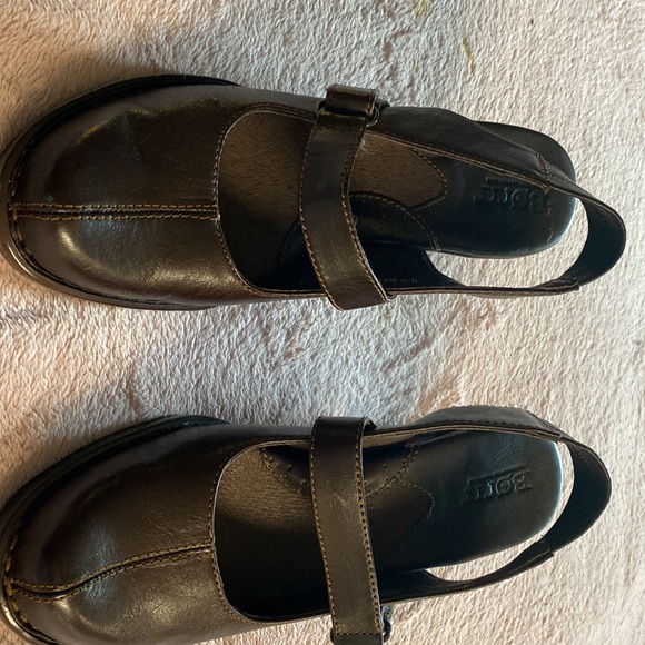 Born NWT heels have box very comfortable just wrong size Brown leather sz 7 - Picture 3 of 6